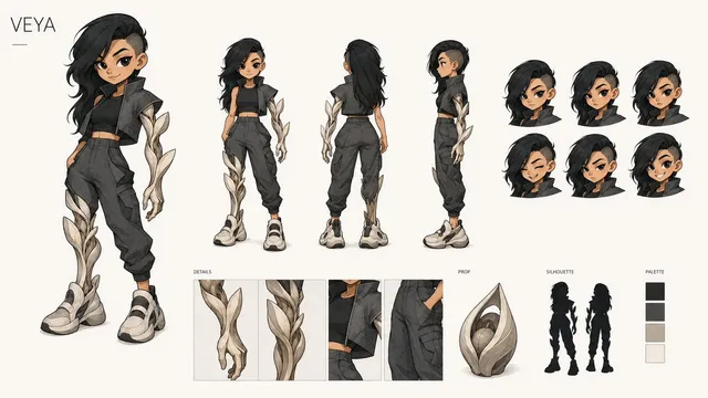 VEYA Character Design Sheet