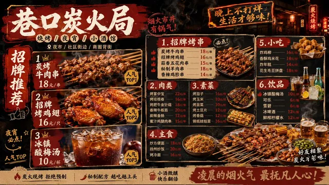 Desain Menu Restoran Profesional