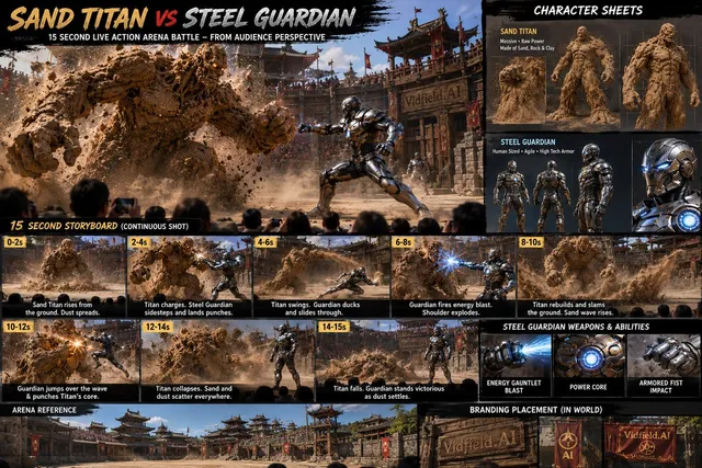 Vertical Cinematic Storyboard Sheet