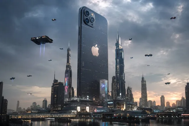 Cidade de Arranha-céus Tecnológicos Futuristas