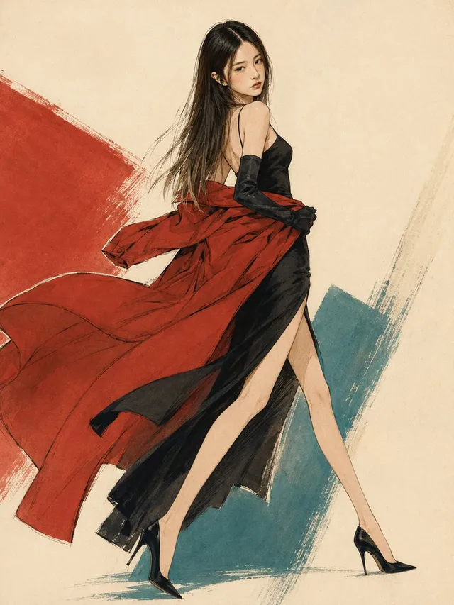 Japanische Modeillustration der 1990er Jahre