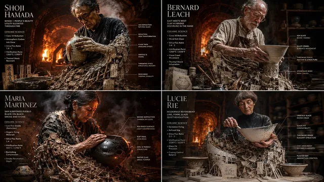 Master Potter Ceramic Infographic Grid