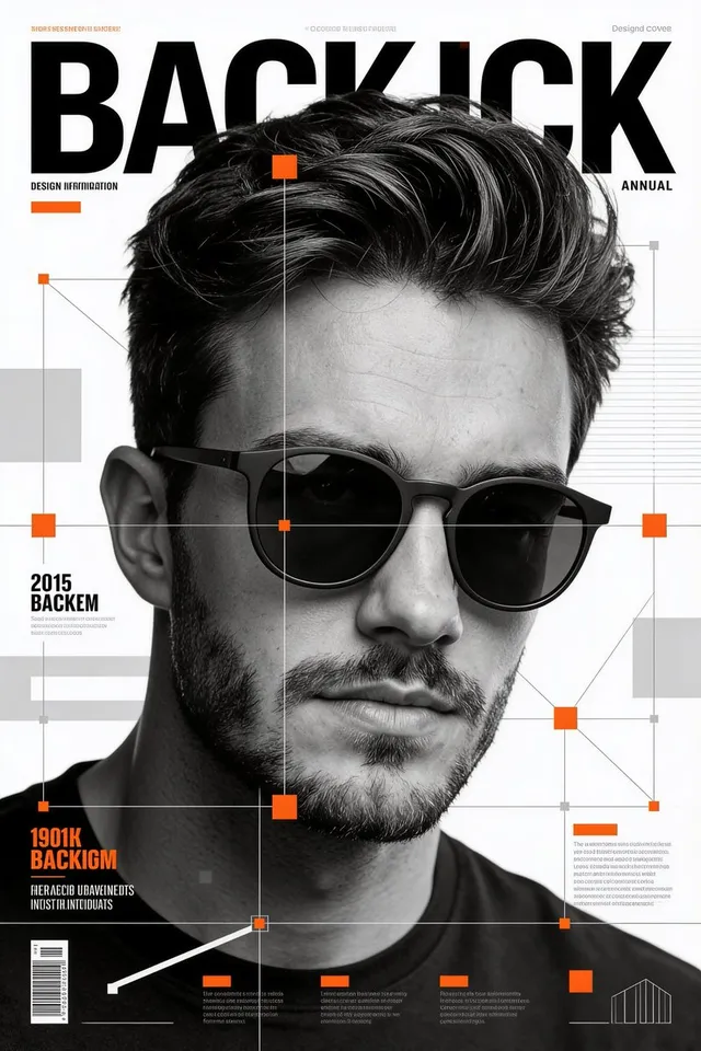 Monochrome Editorial Sports Poster