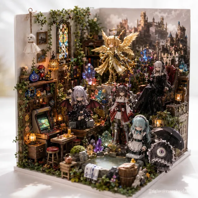 Gothic Fantasy Diorama Room