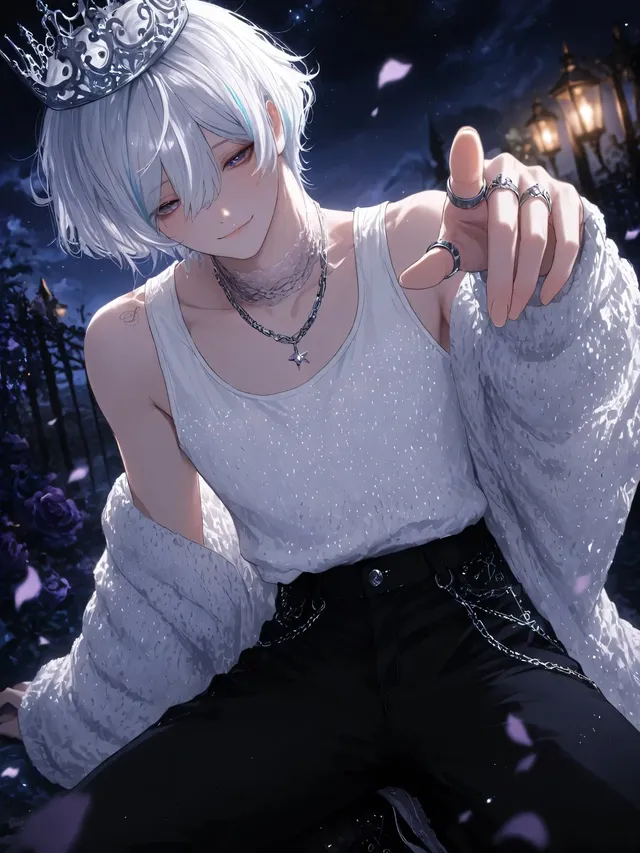 Moonlit Lace Prince Portrait