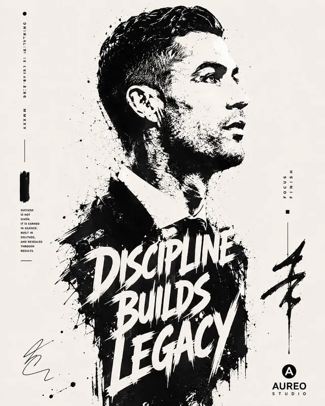 Poster ritratto tipografico