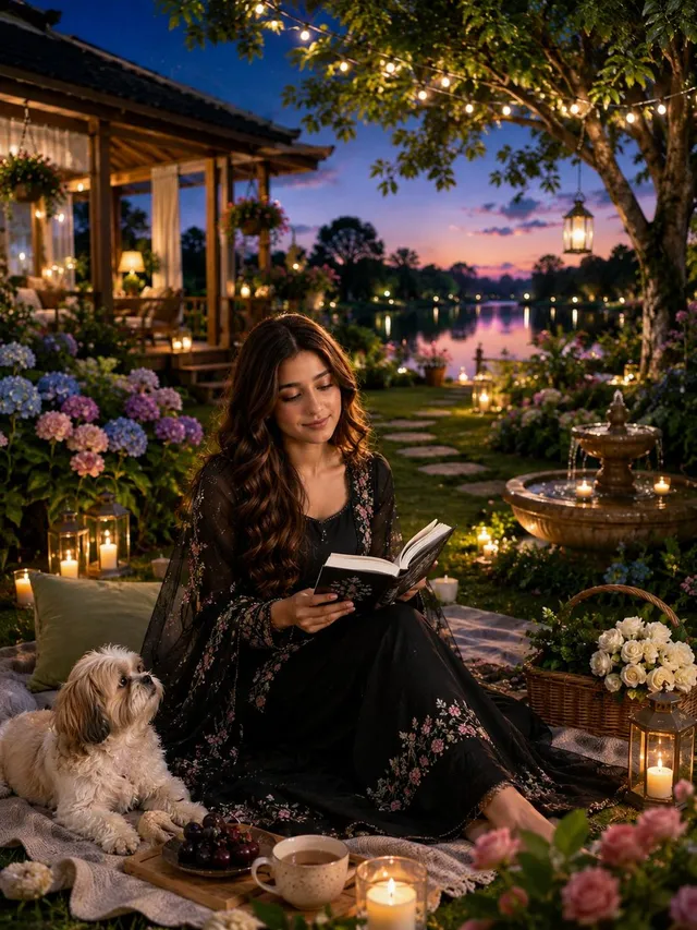 Magical Cottagecore Lakeside Portrait