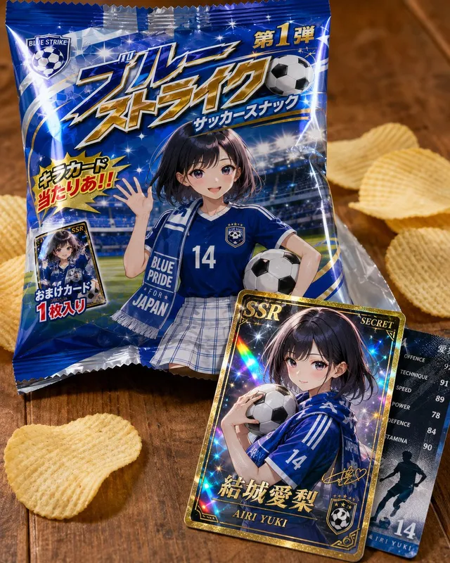 Fictional Soccer Snack Trading Card Product Photo