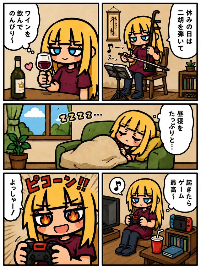 Lazy Day Chibi Manga Page