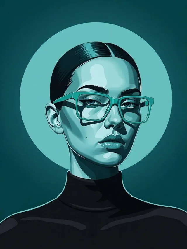 Modern Vector Fashion Portrait