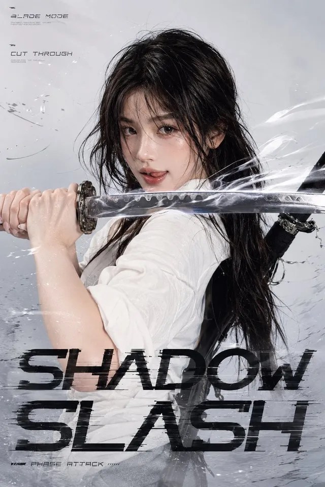 Shadow Slash Swordswoman Poster
