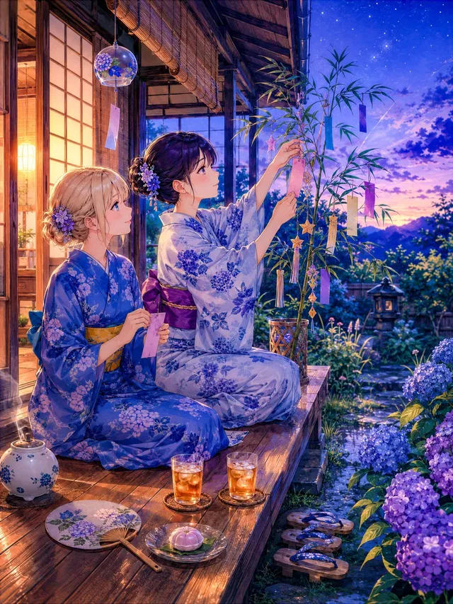 Escena Anime Veranda Tanabata