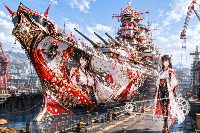 Peaceful Yamato Battleship Wrap