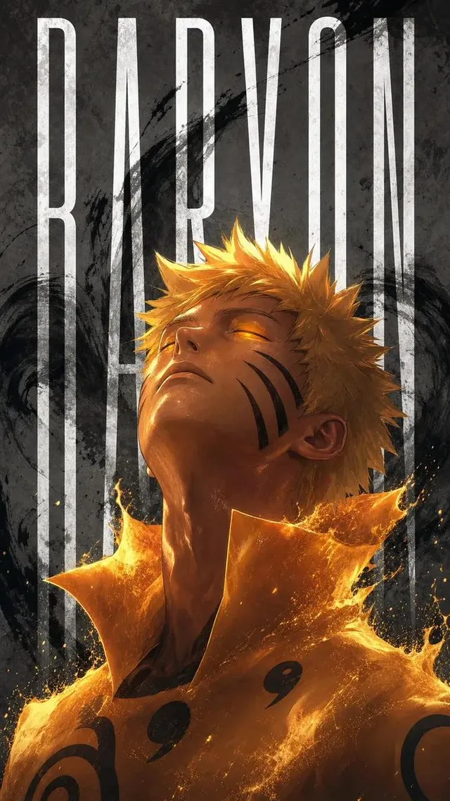 Naruto Uzumaki Baryon Mode Poster