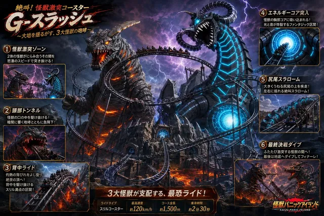 Poster Roller Coaster Kaiju