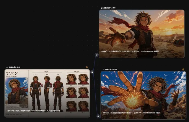 Flusso di Lavoro Generazione Personaggi Anime