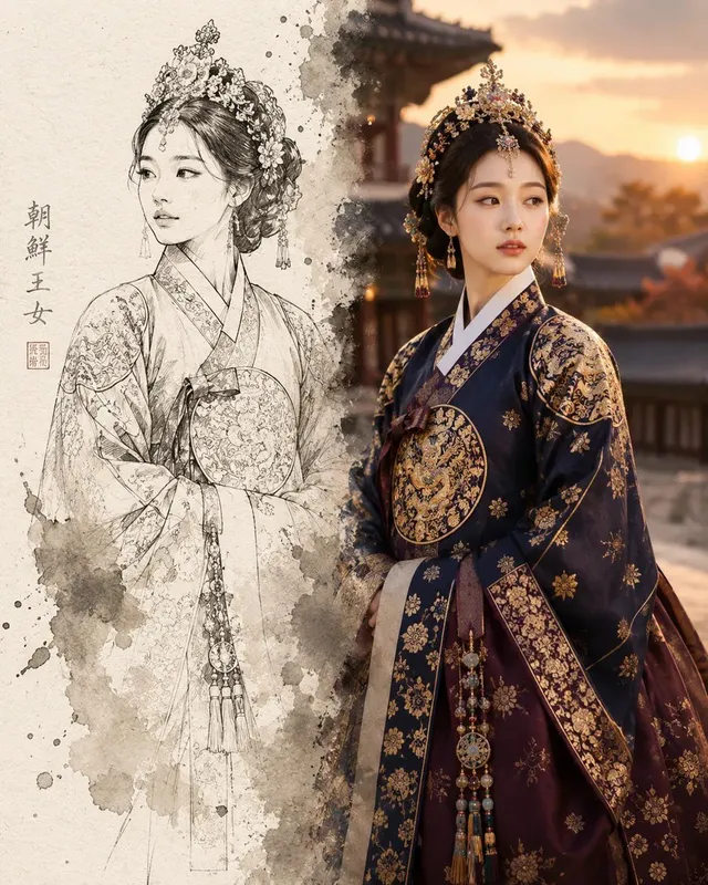 Joseon Dynasty Sketch Reality Split
