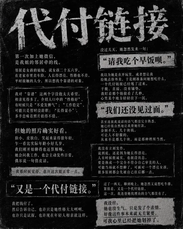 Poster Storia Giornale Cinese Oscuro