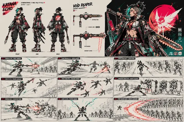 Cyberpunk Samurai Charakterbogen