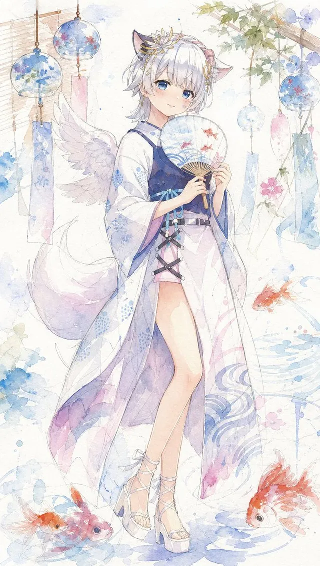 Wa-Fu Watercolor Avatar Girl