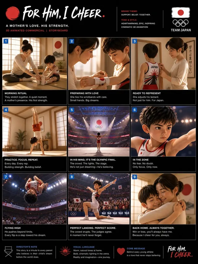 3D Animated Commercial Storyboard