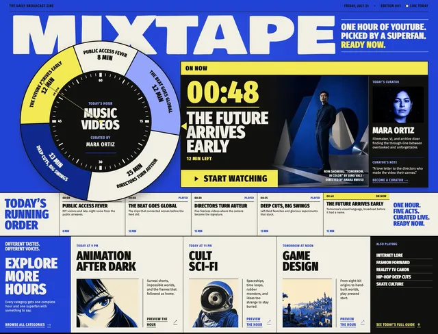 Mixtape Zine Webpage Redesign