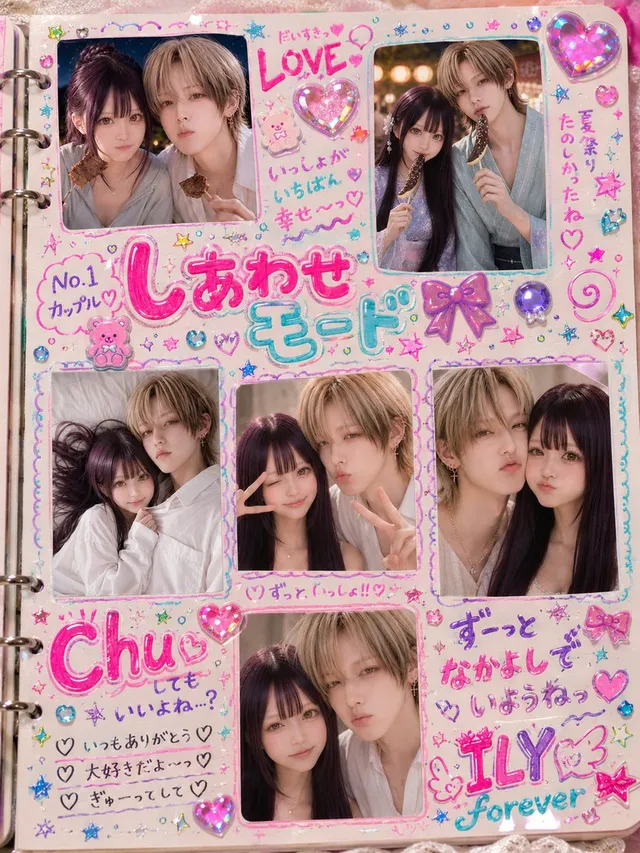 Y2K Japanese Purikura Sticker Album