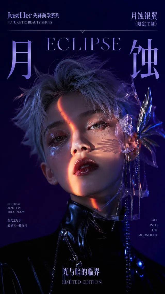 Futuristic Eclipse Beauty Cover