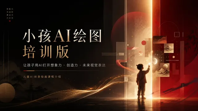 Children’s AI Art Course PPT Cover