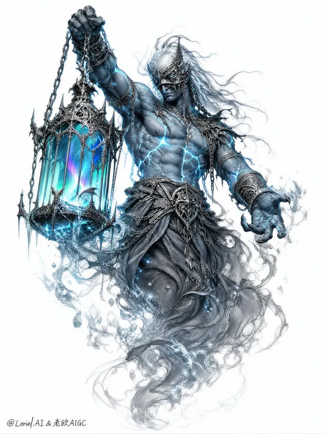 鉛筆スケッチRPGキャラクターコンセプト
