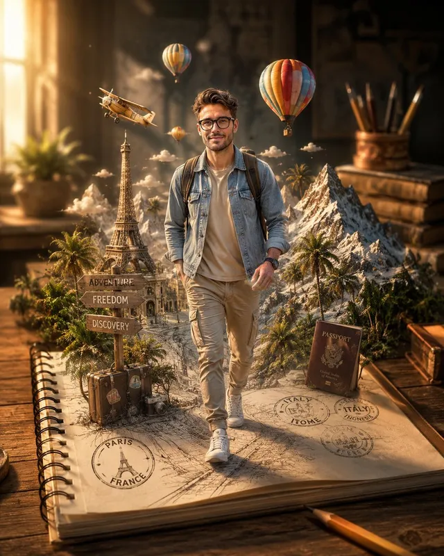 Sketch to Reality Travel Notebook