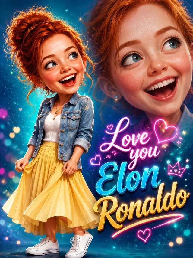 3D Pixar-Style Caricature Portrait