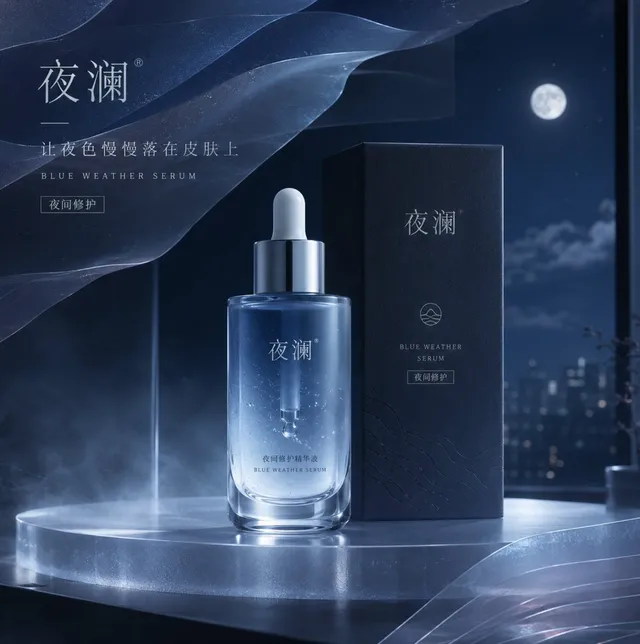 Proposta Visiva Skincare "Tempo Blu"