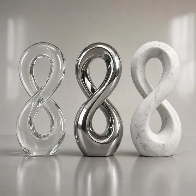 Três Esculturas de Material Infinito
