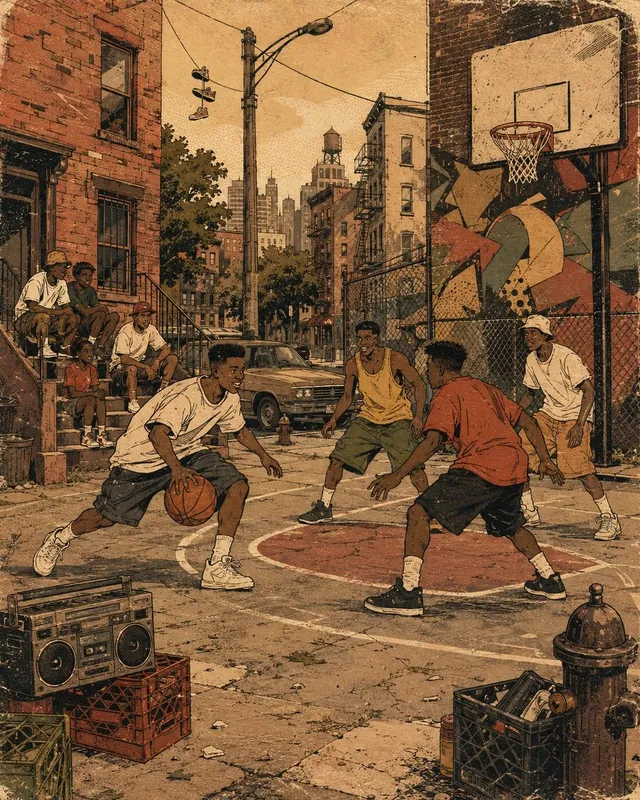 Arte de Álbum Urbana Retrô Anos 90