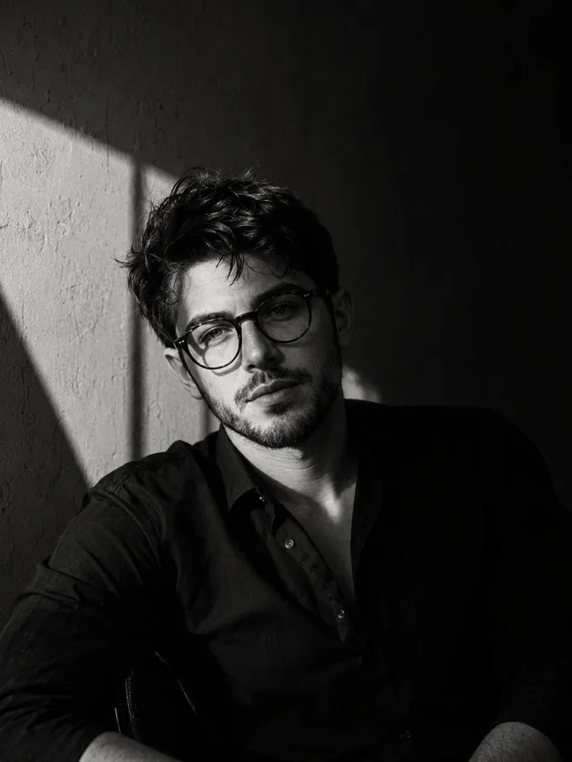 Cinematic Film-Noir Male Portrait