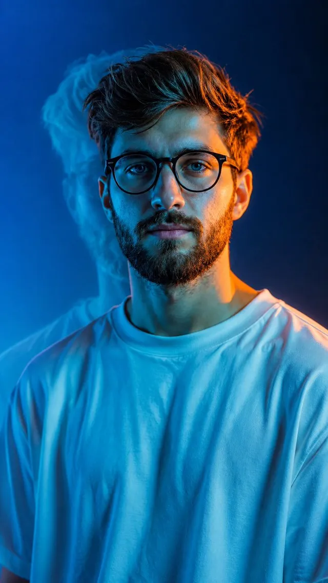 Split-Lighting Fashion Portrait