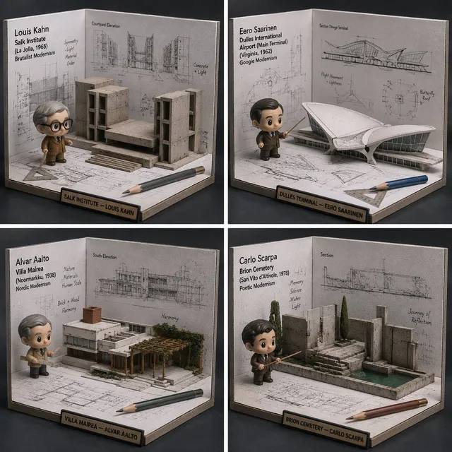 Blueprint-to-Model Desk Diorama
