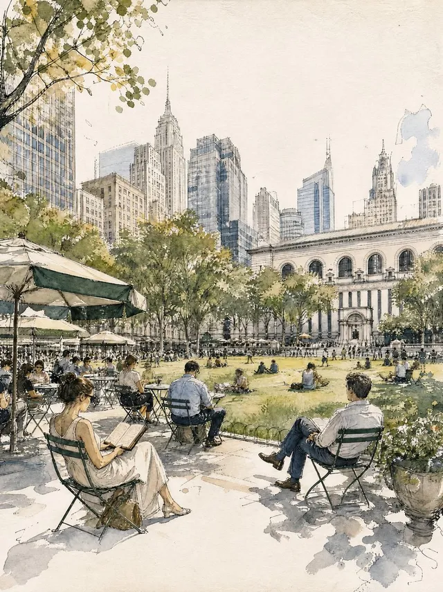 Illustrazione Parco Europeo Vintage