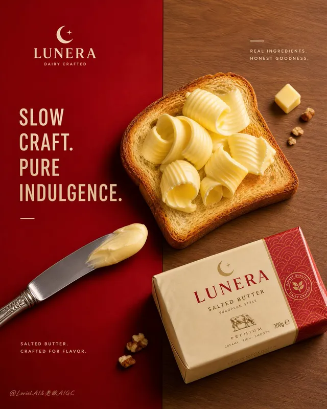Premium Gıda Reklamı: Lunera Tereyağı