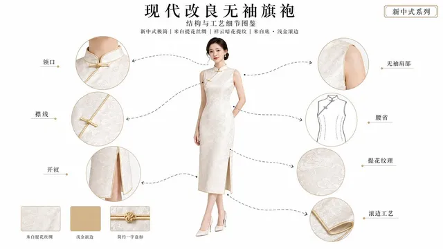 Qipao Design & Craft Infographic
