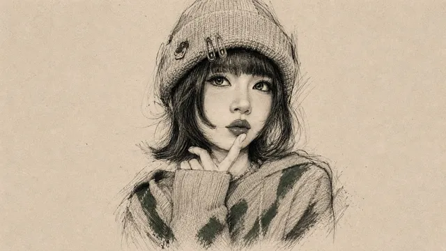 Vintage Graphite Portrait Transformation