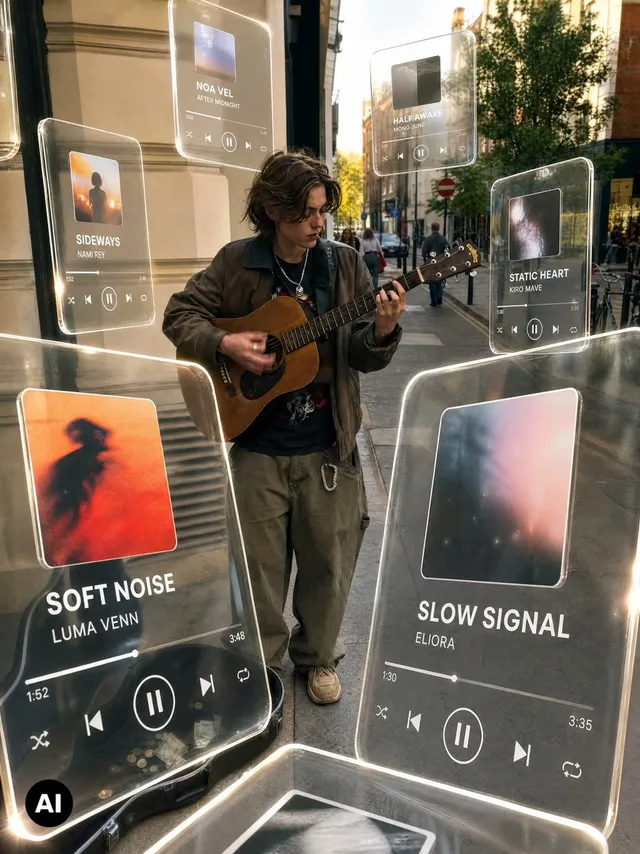Street Edit Futuriste de Cartes Musicales AR
