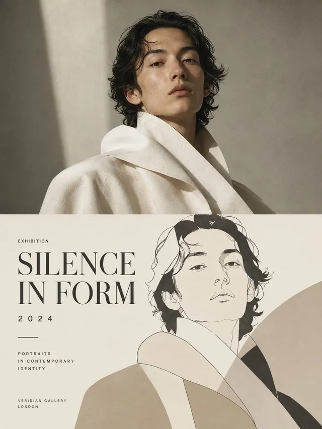 Minimal Fashion Exhibition Poster