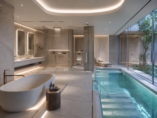 Bagno Spa di Lusso con Piscina Interna