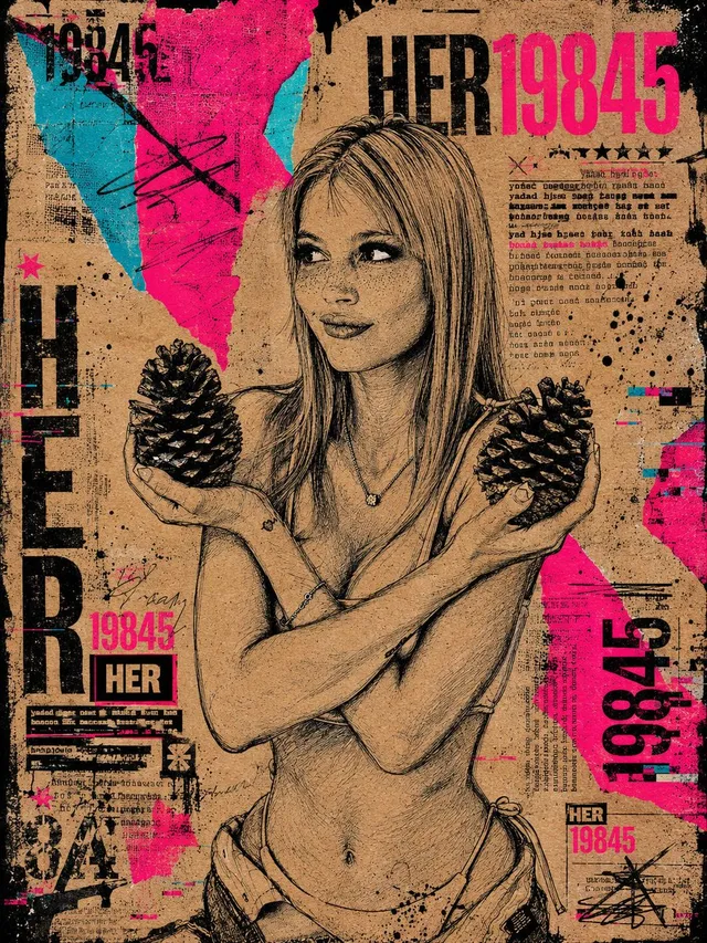 Grunge Style Urban Art Collage