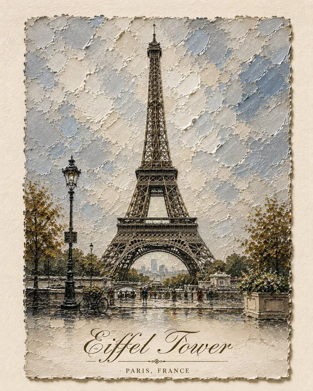 Peinture Architecturale à l'Huile Impasto