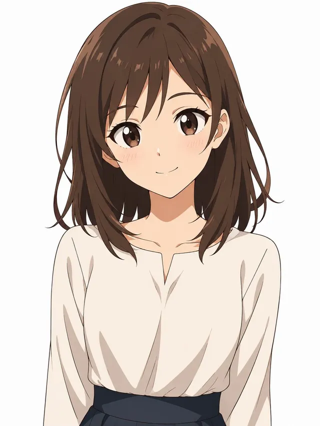 Soft Anime Girl Portrait