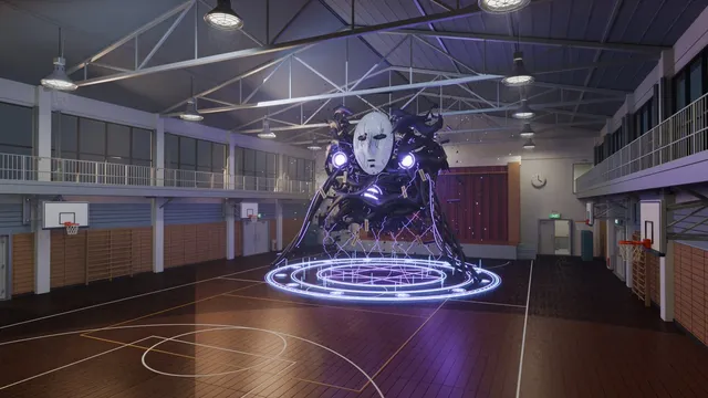 3D School Gym Boss Arena