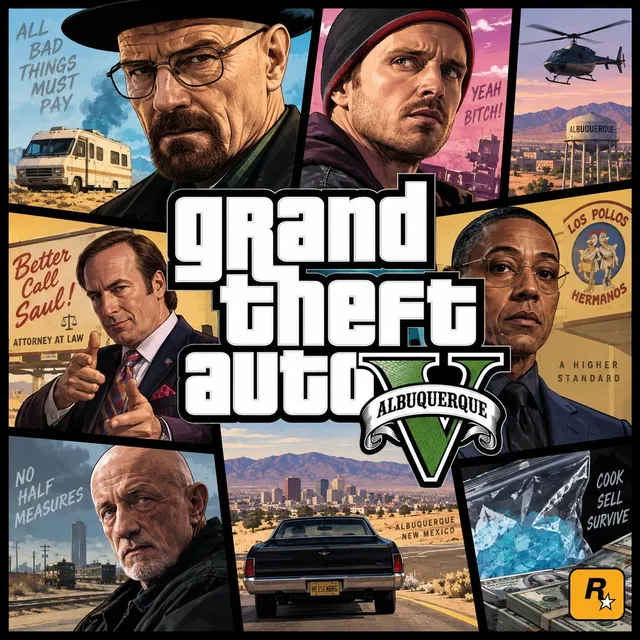 Albuquerque GTA-Style Crime Collage